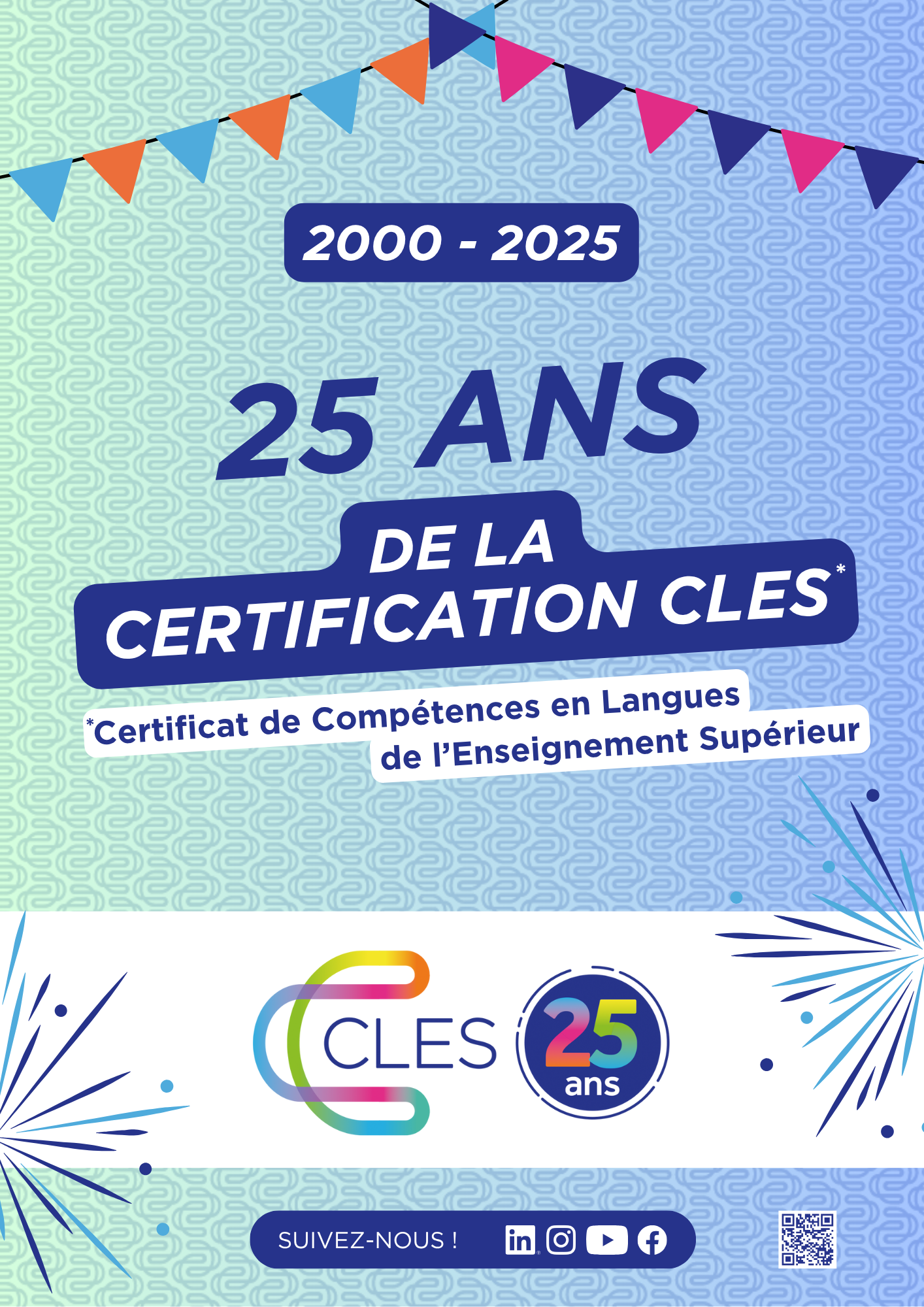Poster 25 ans version bleue