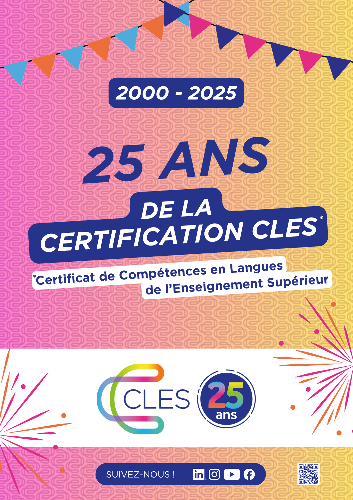 Poster 25 ans version rose